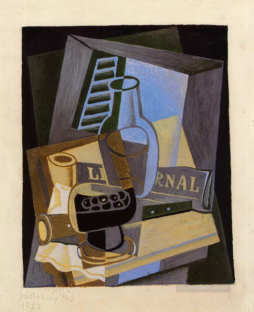still life in front of the wiindow 1922 Juan Gris Oil Paintings